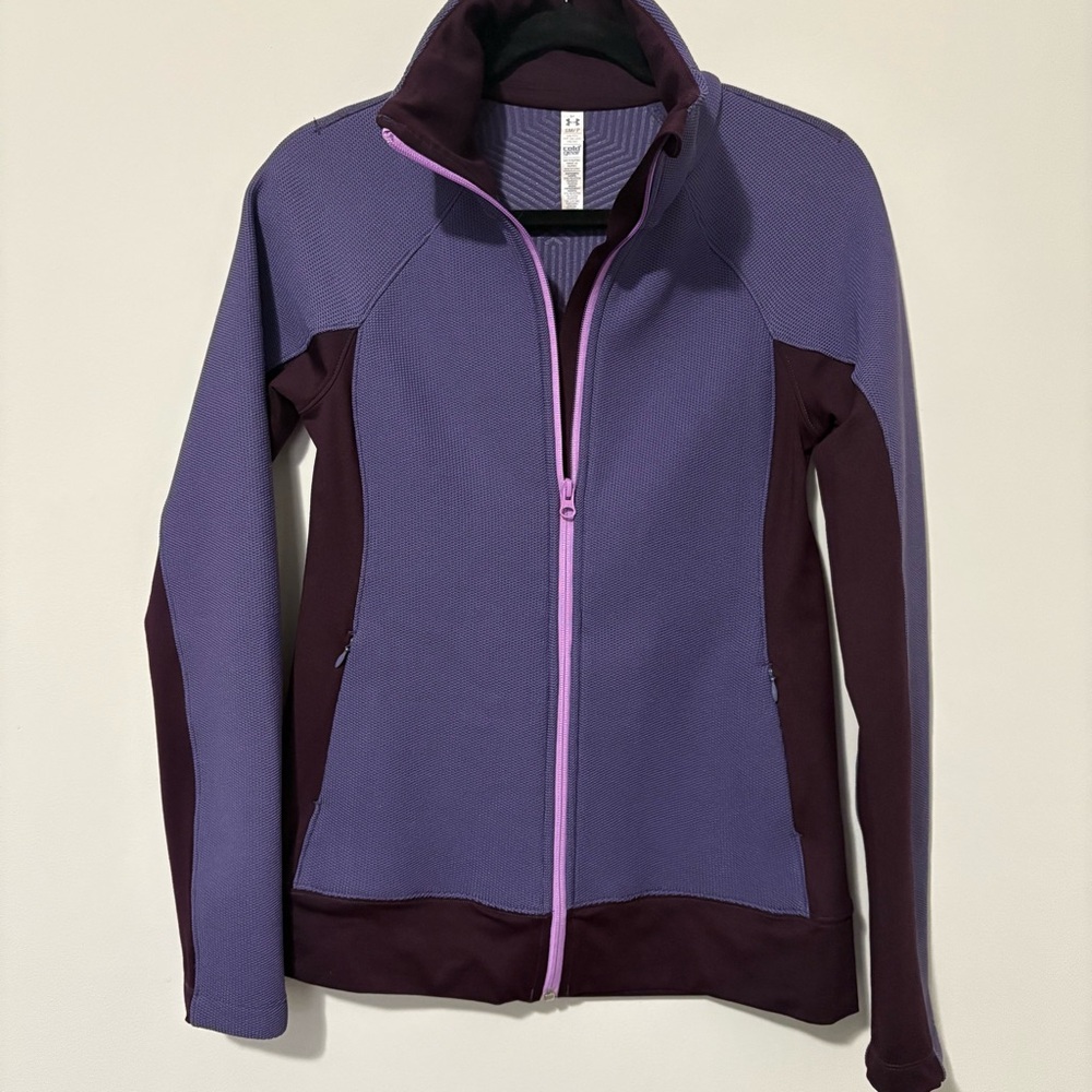 UA Women's Two-Tone Purple Zip Cold Gear Jacket